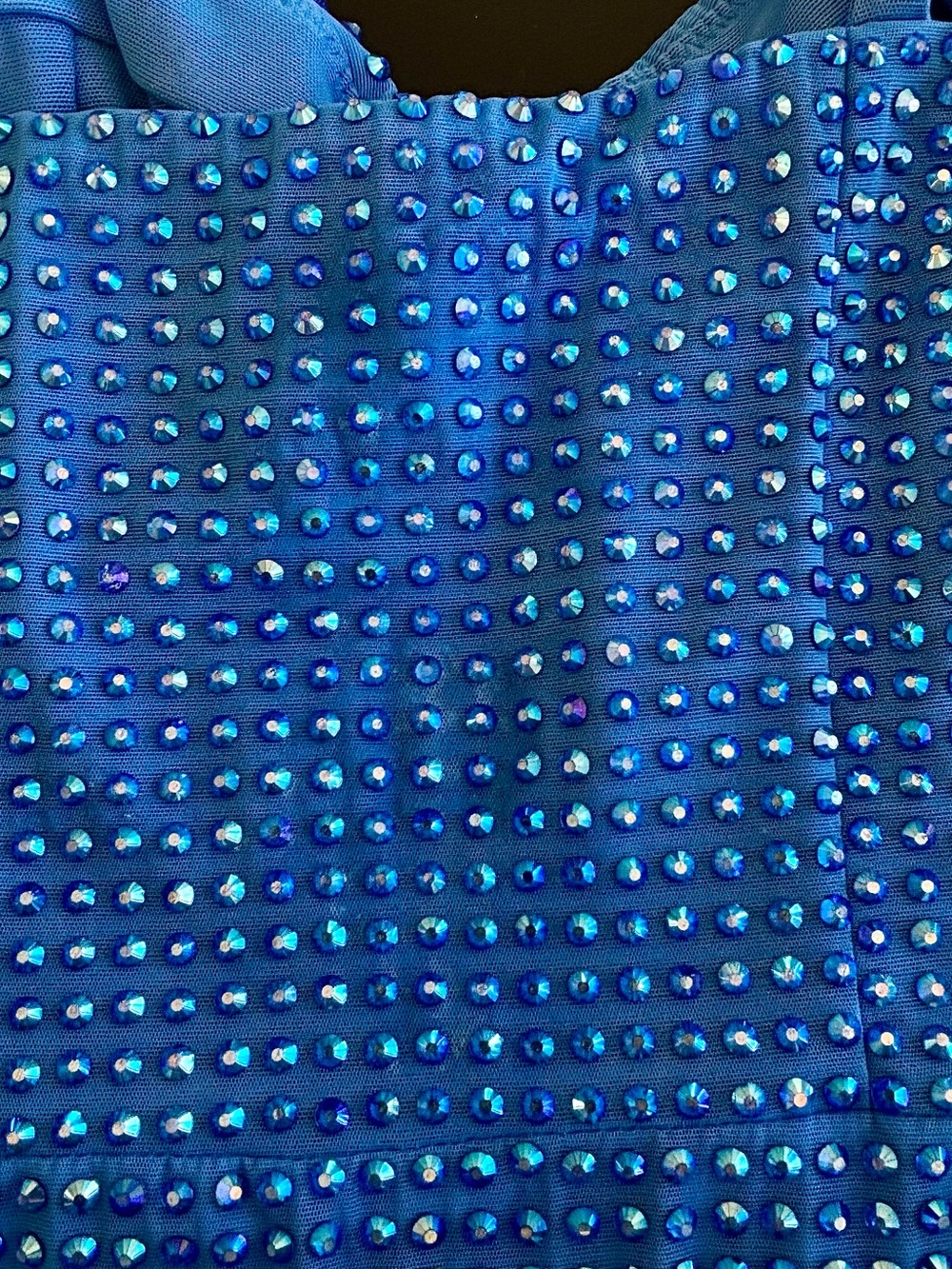 Oh Polly Ines Cobalt Blue Embellished Mini Dress - Picture 9 of 14